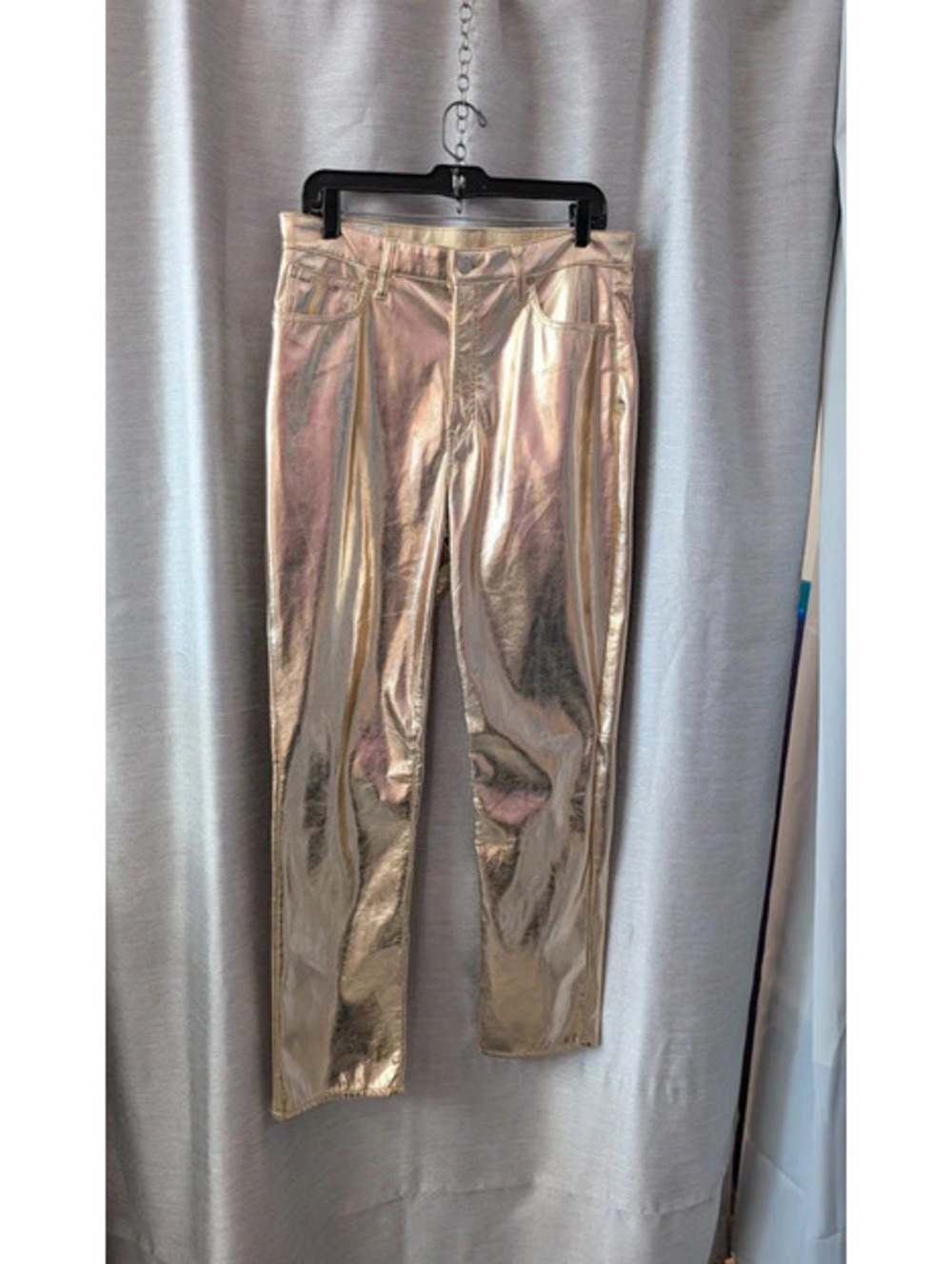 Gold Shiny GAP Jeans 14T Faux Leather